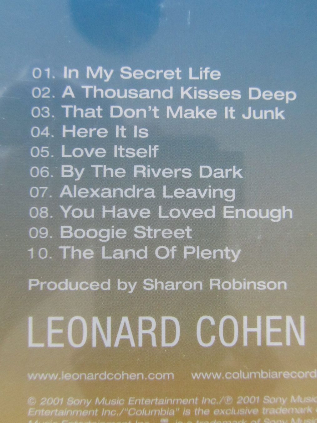 CD: Leonard Cohen - Ten New Songs – Usato da Seengen venduto da mikelele 2