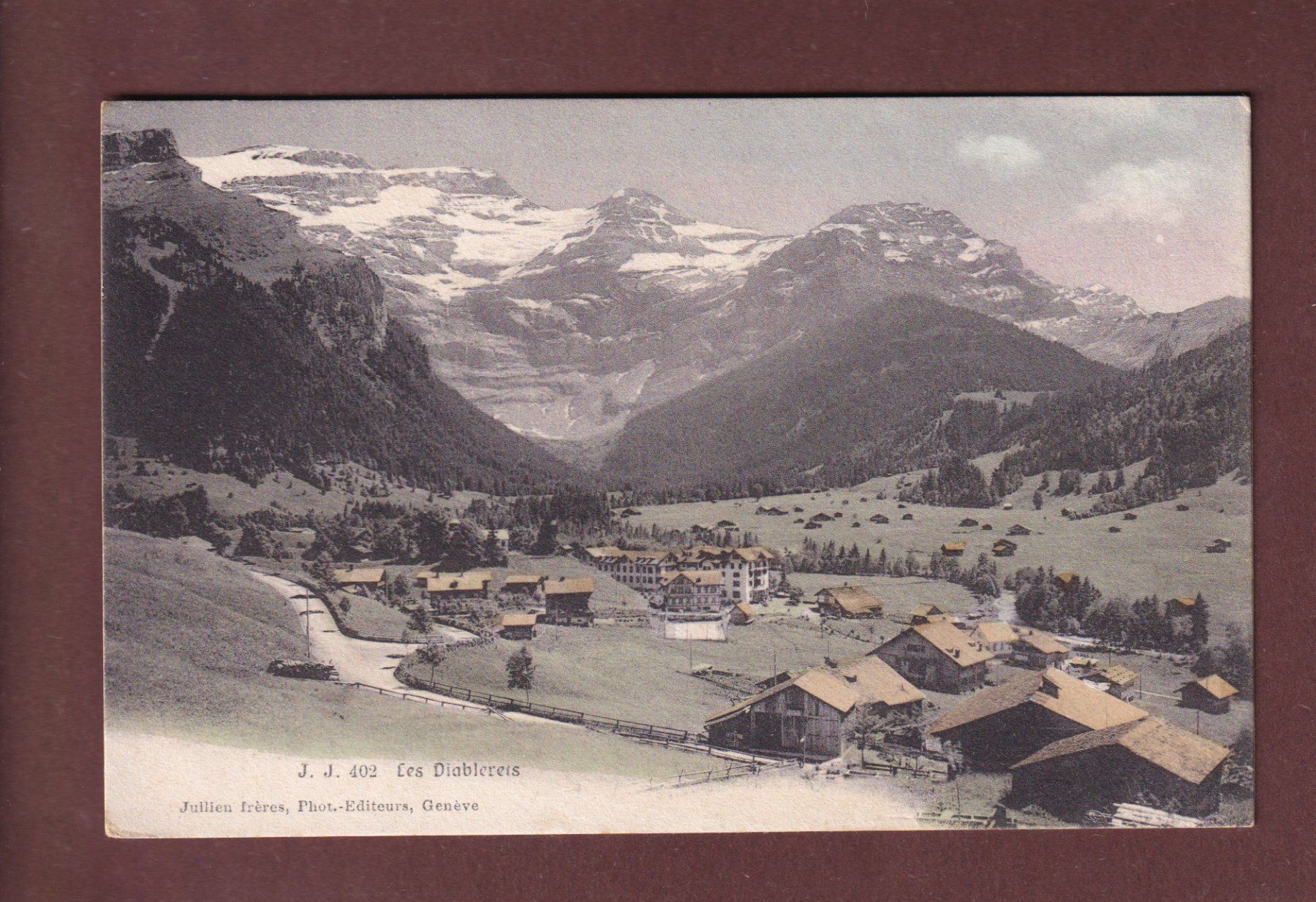 Cartoline postali: LES DIABLERETS - 1903 – Usato da Pully venduto da nicecards-shop