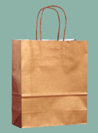 Papier-Tragtaschen 18/8 x 22 cm bronze