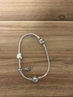 Pandora Armband Silber mit drei Charms