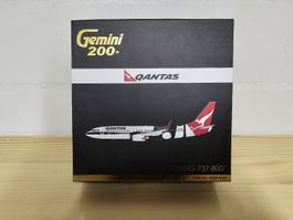 Qantas Boeing 737-800 Flugzeugmodell, Gemini 200, Metall