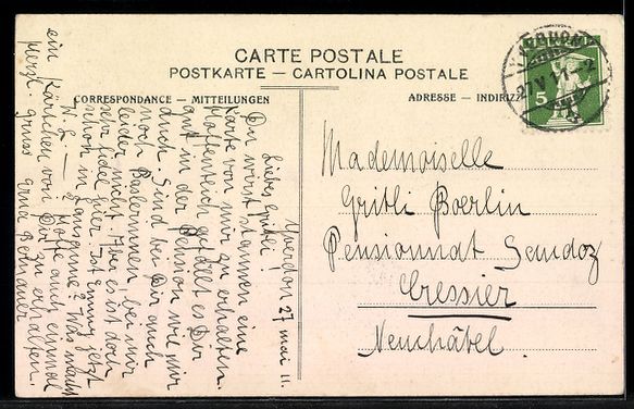 Cartoline postali: AK Yverdon, Les Charmettes – Usato da Berlin venduto da bartko-reher 1