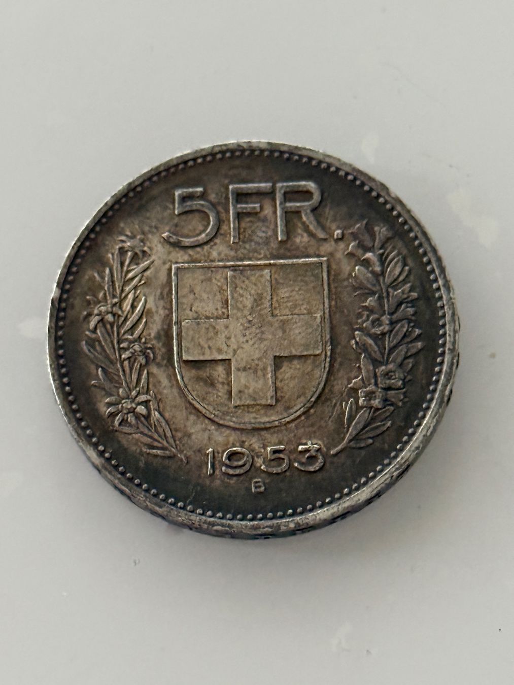 Alle Münzen: 5 Franken 1953  Silber – Gebraucht aus Wallisellen von SWISS_SILVER1