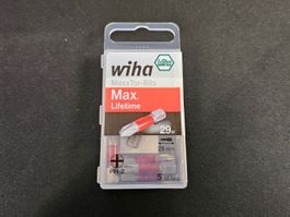 5 Wiha Maxxtor Bits PH2 29mm