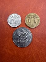 Lot de 3 pièces de monnaie d’Afrique du Sud
