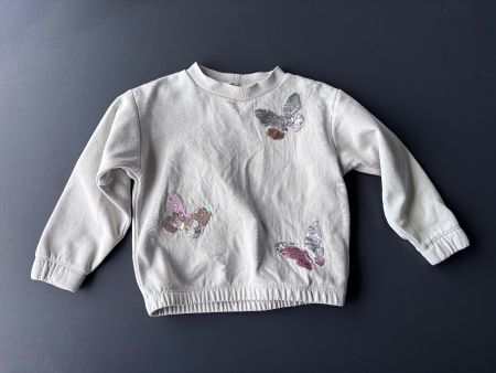 Tom Tailor Sweatshirt mit Schmetterlings-Pailletten Gr 92/98