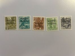 1936, Landschaftsbilder,47/48/52/54/55y, glatt, postfrisch