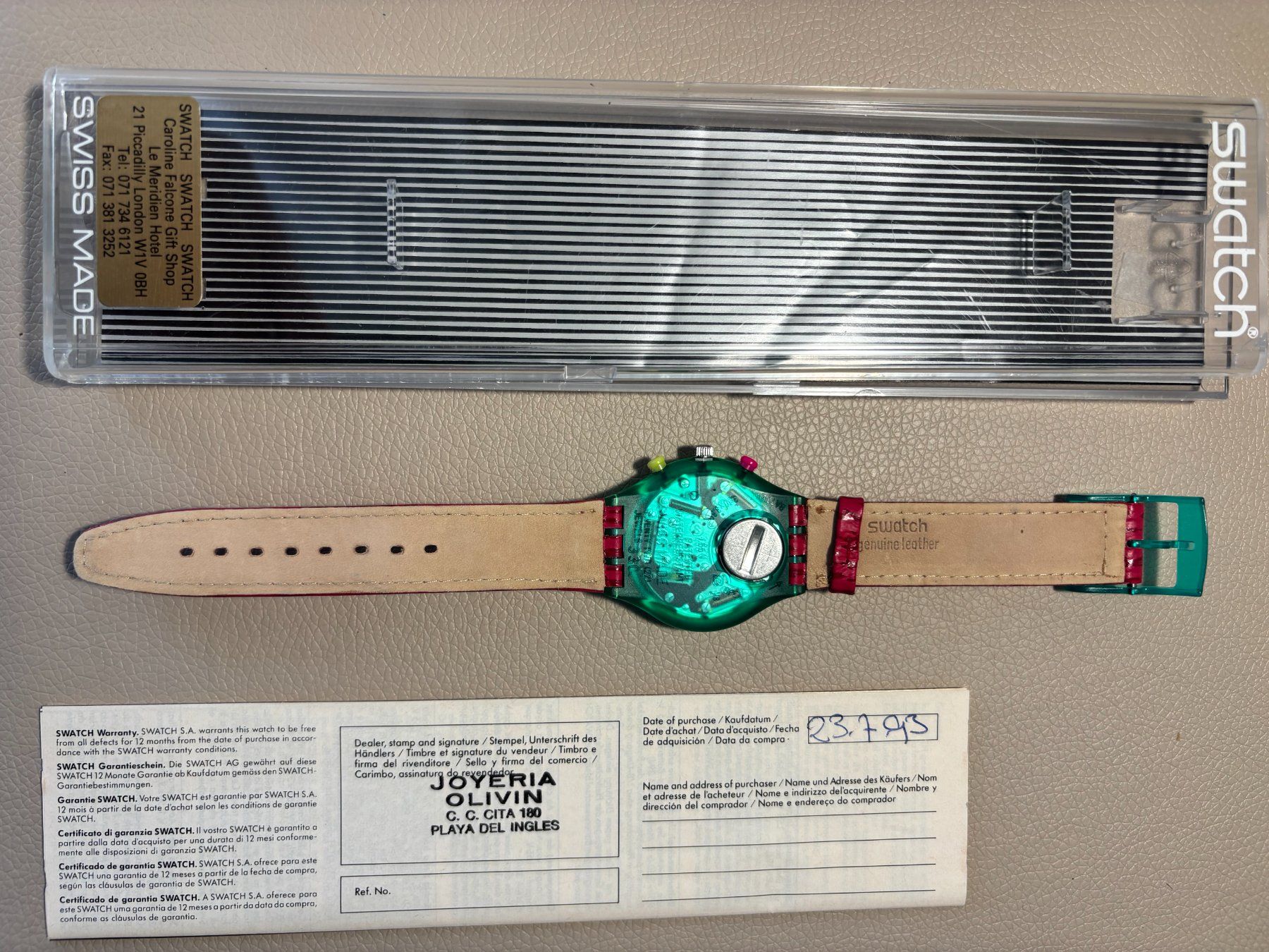 Swatch Orologi: Swatch SCL 103 Pinksprings – Usato da Jona venduto da Greifzu 1