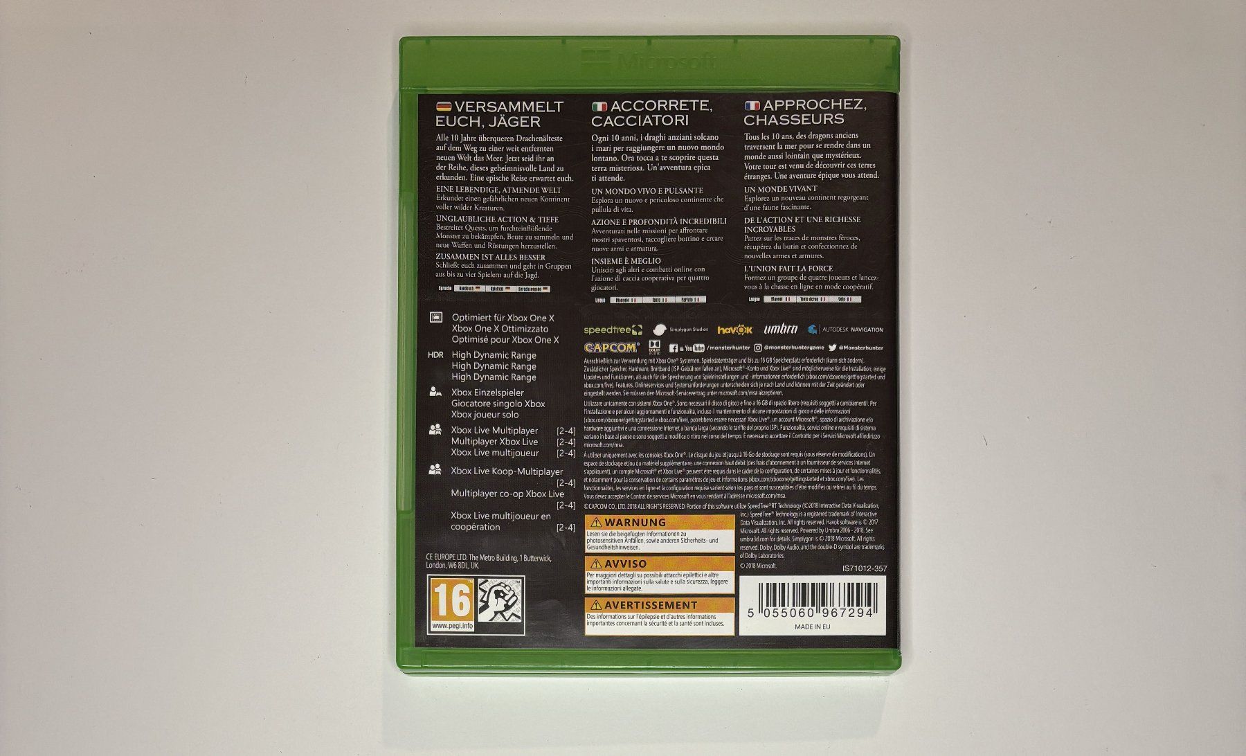 Giochi: XBOX One - Monster Hunter World – Usato da Allschwil venduto da Bullach 2