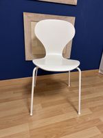 Weisser Esszimmer- oder Bürostuhl