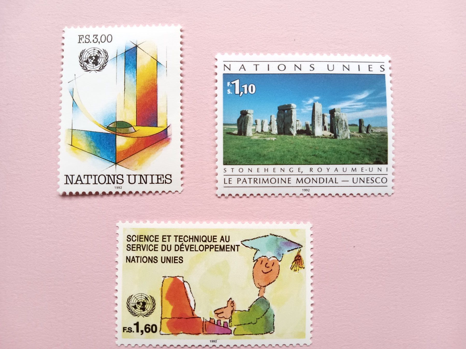 Tutti i francobolli: UNO Genf 1992 ** – Usato da Sissach venduto da eriluz