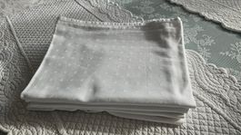 5 Tischläufer Weiss Baumwolle Erwin Müller 126 x 46 cm
