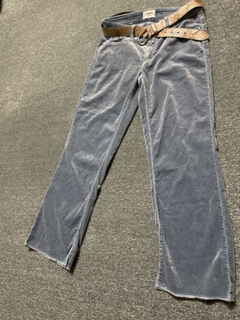 Cambio Cordhose Gr 40 blau mit Ledergurt 