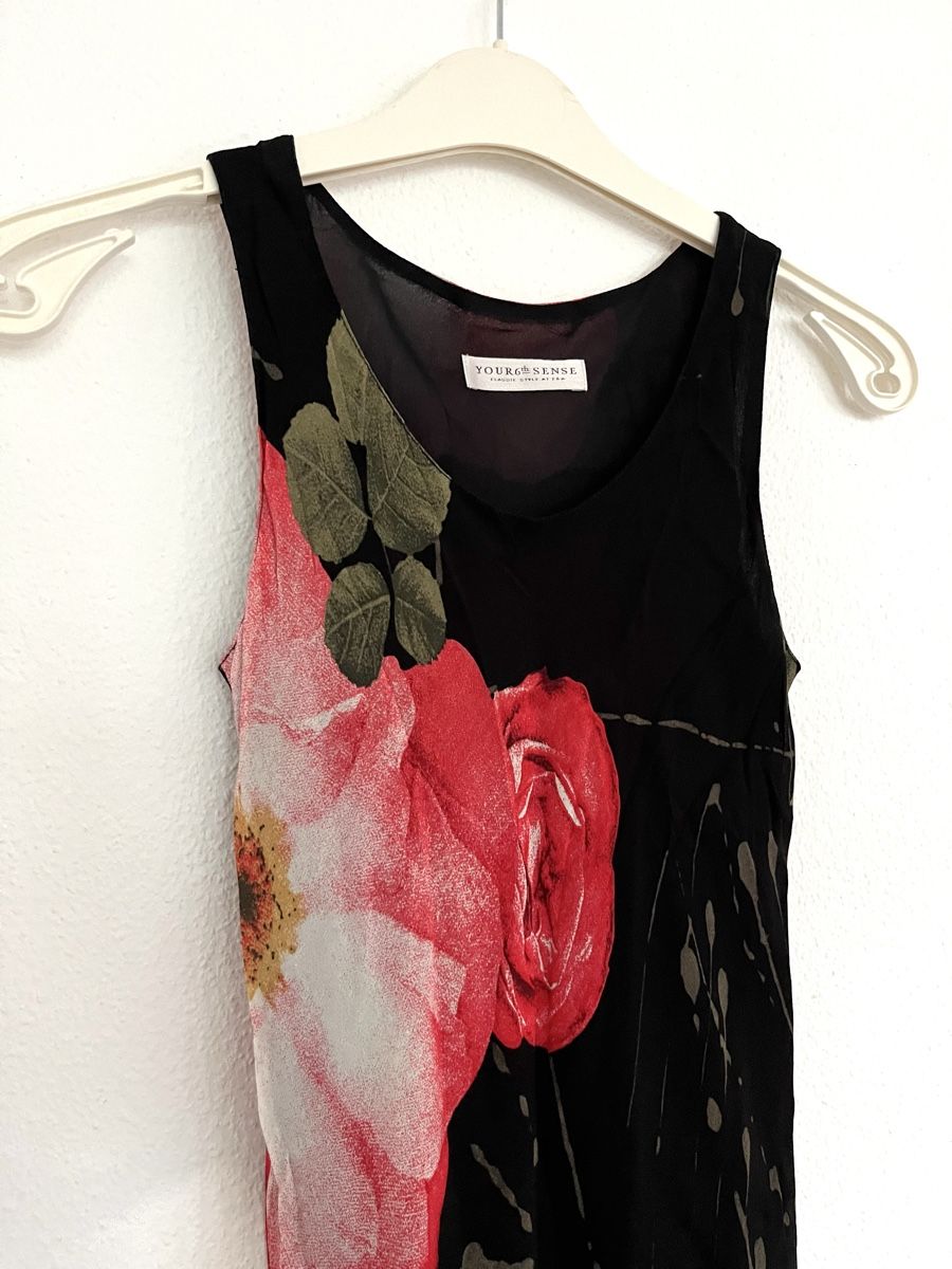 C&A Vestiti: ELEGANTES SCHWARZES BLUMENKLEID GR. 36 – Nuovo (secondo la descrizione) da Basel venduto da JJ.Elena 3