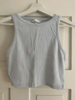 H&M Tanktop Damen Hellblau Gr. S