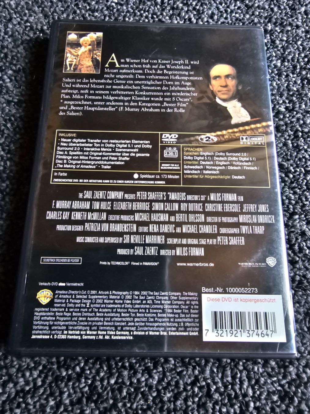 Tous les DVDs: Amadeus (21436) – D'occasion à Ruswil par jan_bxl5 1