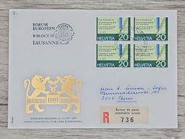 CL17 Enveloppe + Timbre Suisse 1970