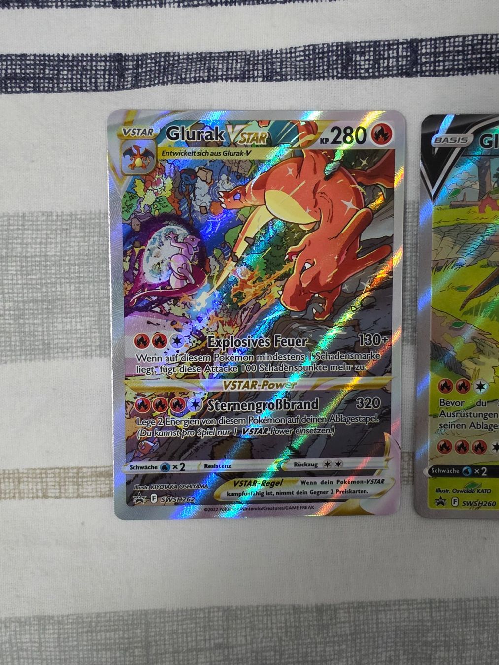 Pokémon Sammelbilder & Trading cards: Glurak V 260 & Glurak VSTAR 262 – Gebraucht aus Binningen von oscark77 1