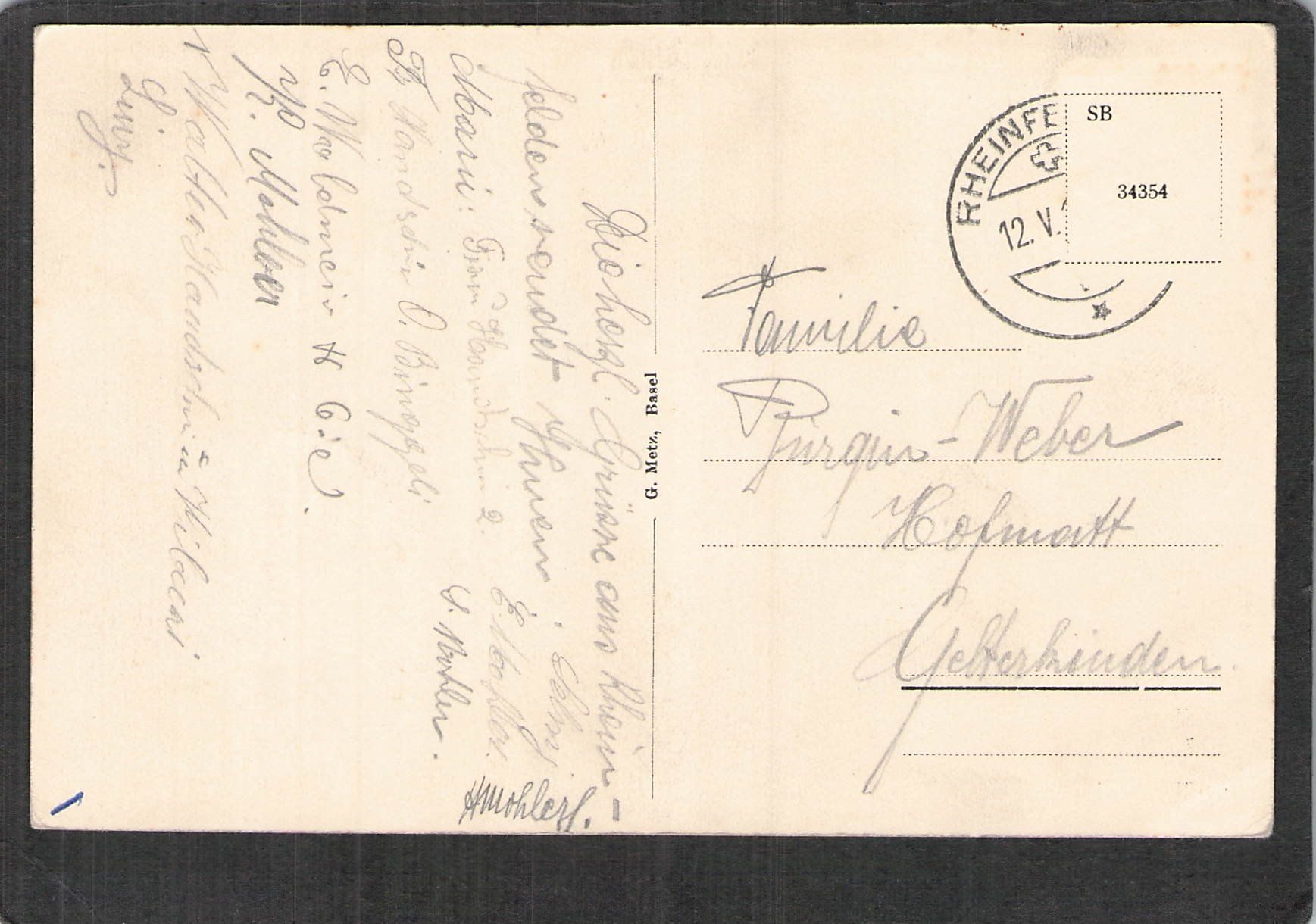 Cartoline postali: #Rheinfelden , Soolbad Ochsen – Usato da Reichenburg venduto da Pipo-67 1