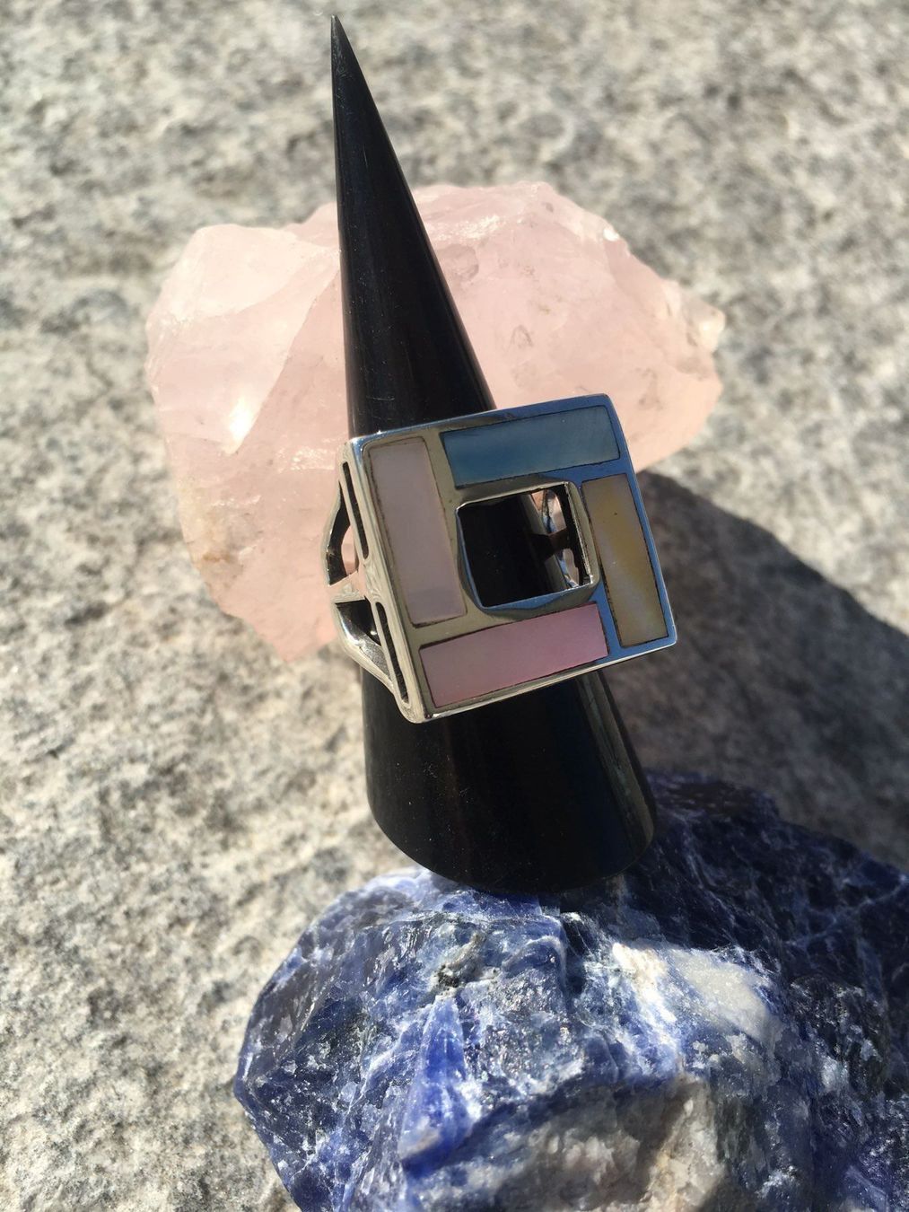 Anelli: Massiver 925 Sterling Silber Ring – Nuovo (secondo la descrizione) da Fislisbach venduto da Eye-Arts