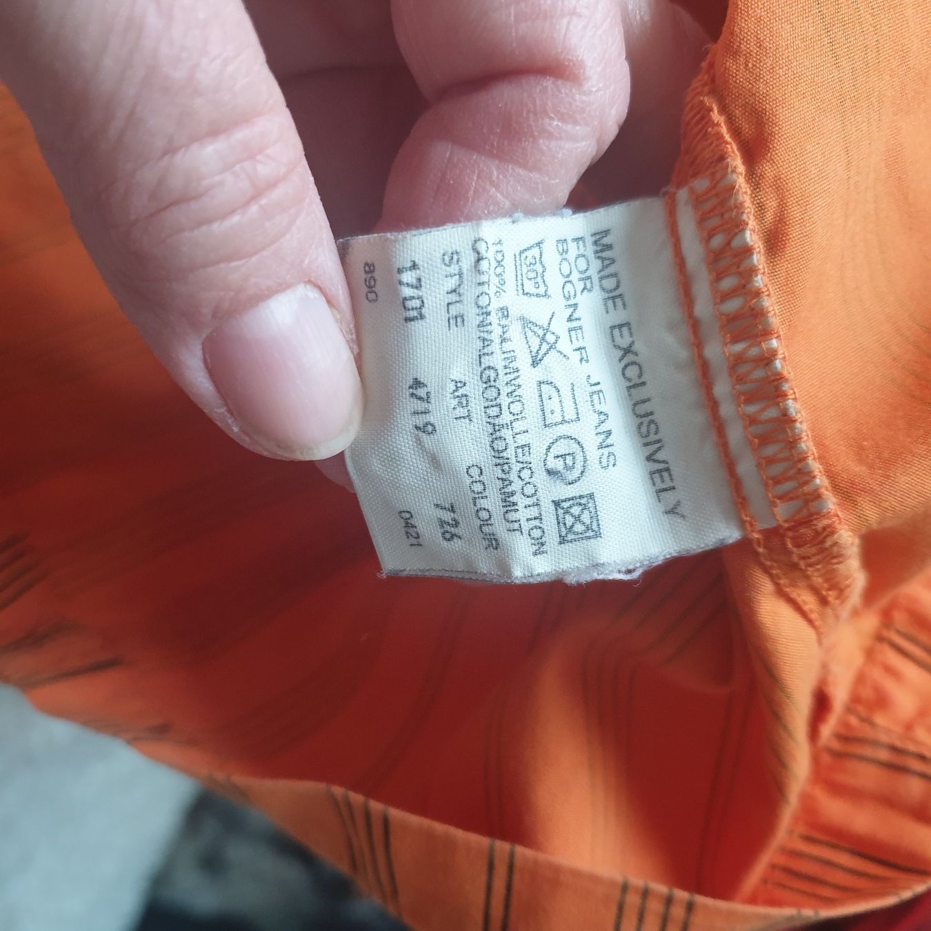Bogner Chemisiers: Bogner Jeans freche Bluse in Orange, Gr. 40 – D'occasion à Frenkendorf par Chrigeli01 4
