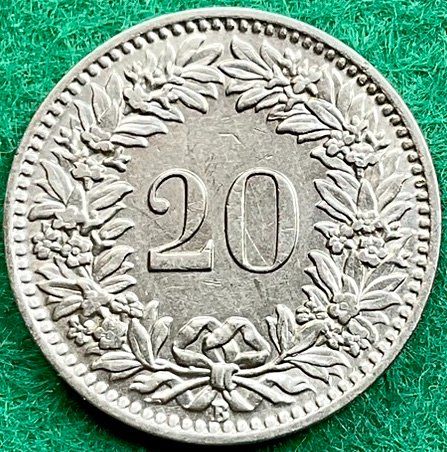 Tutti le monete: Pièce de 20 ct suisse 1926 – Usato da Plan-les-Ouates venduto da gab_cgf6 1