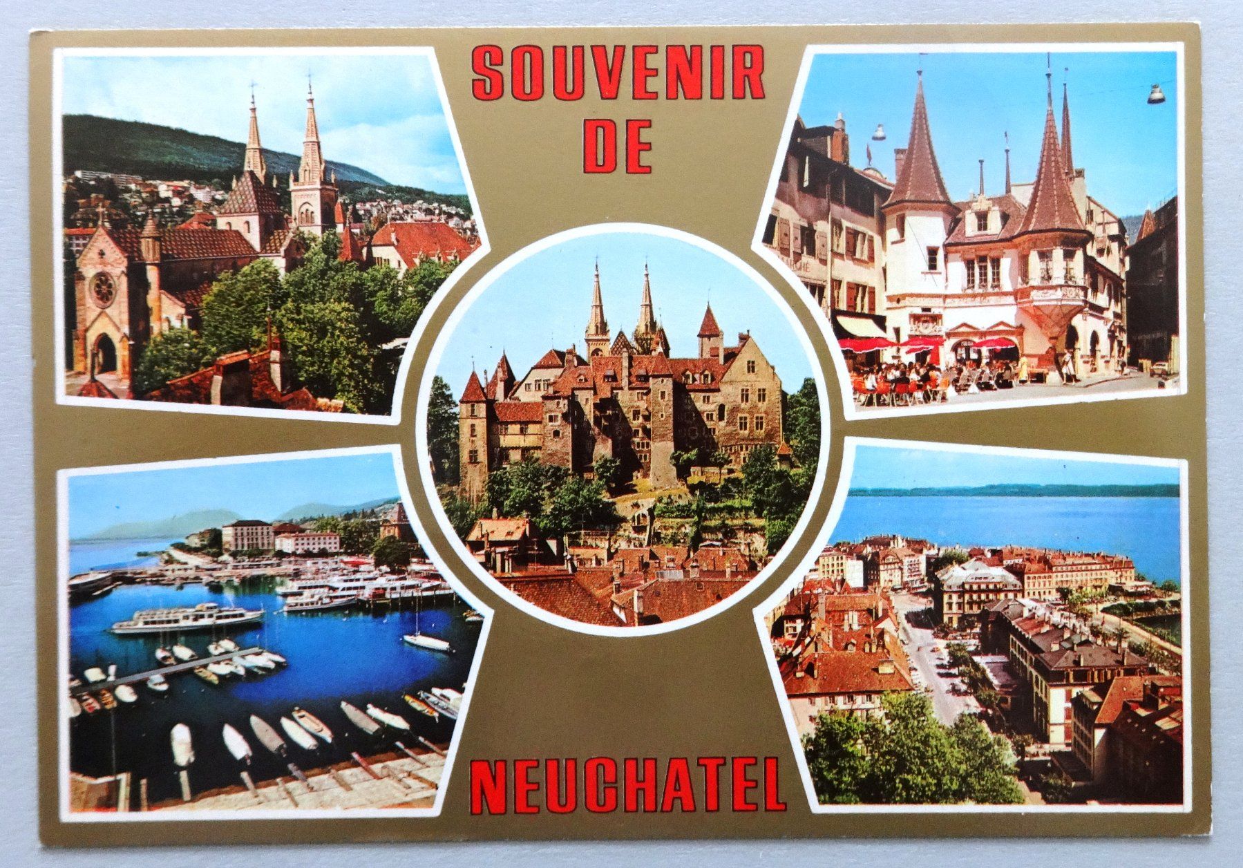 Ansichtskarten: Souvenir de Neuchâtel – Gebraucht aus Fétigny von Billy2miny