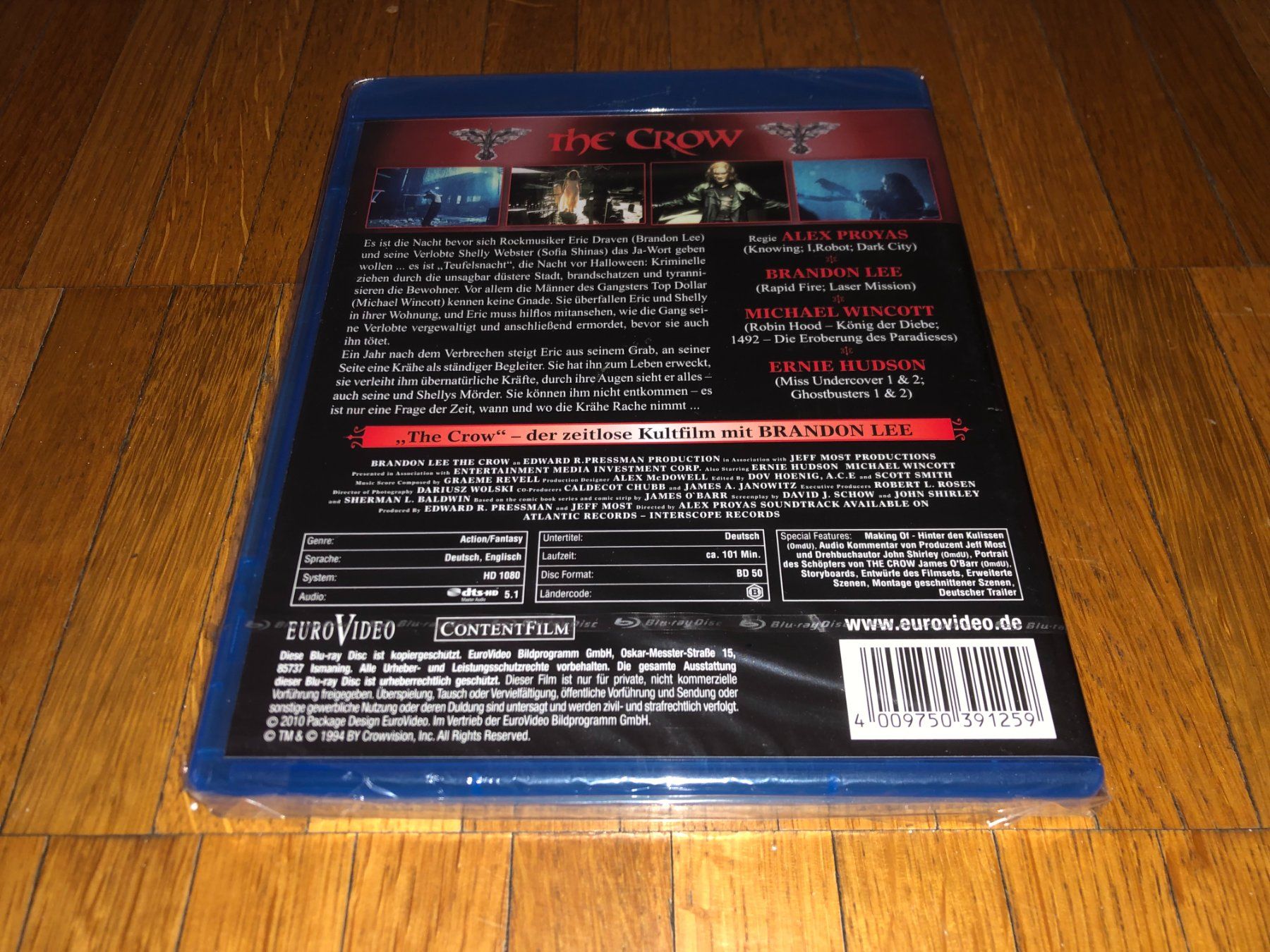 Alle DVDs: The Crow - Die Krähe - BLU-RAY - A - UNCUT – Neu und originalverpackt aus Basel von havsok 1