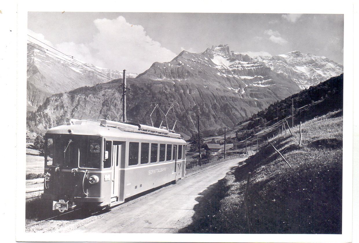Ansichtskarten: Sernftalbahn von Schwanden nach Elm – Gebraucht aus Tagelswangen von Miski