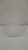 Vintage Glasschale Erdbeere aus strukturiertem Pressglas