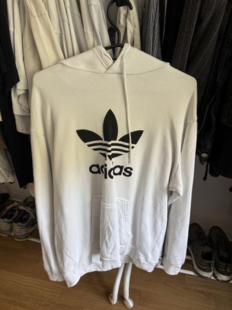 Adidas Hoodie weiss mit Logo Grösse L guter Zustand