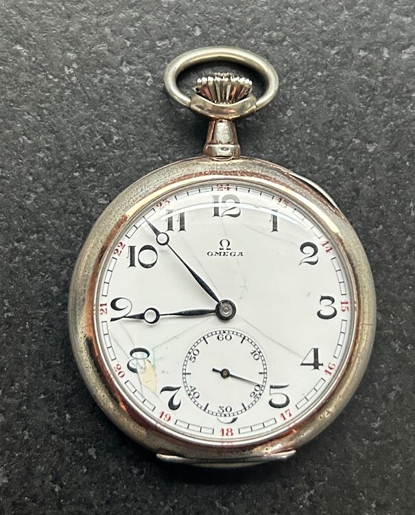 graue taschenuhren wert alte Antike Taschenuhr OMEGA Grand Prix Paris 1900 (Gebraucht) in Brislach