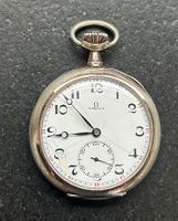 Antike silberne Taschenuhr OMEGA Grand Prix Paris 1900