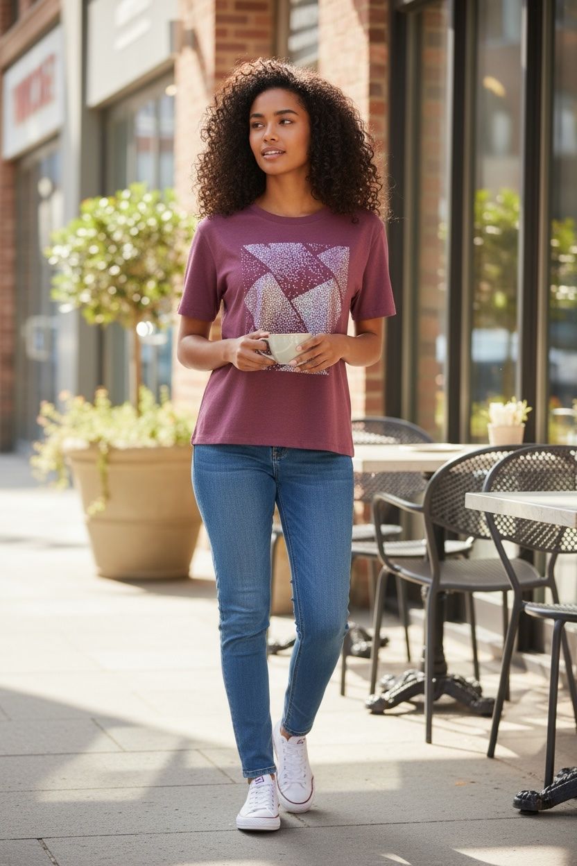 Esprit T-shirt: Esprit t-shirt bordeaux - neuf - taille M & L & XS – Nuovo e nell'imballaggio originale da Vuisternens-Romont venduto da gol_xp6p 1