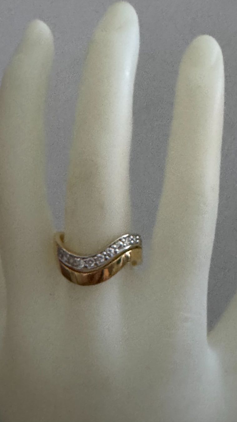 Anelli: Rhodinierter Ring golden – Usato da Muttenz venduto da einfach-schoen 1