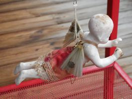 uralter antiker Weihnachtsschmuck Engel