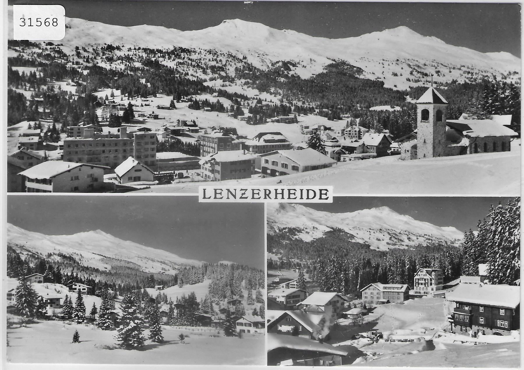 Cartoline postali: Lenzerheide - Multiview – Usato da Ettingen venduto da Kartenplanet