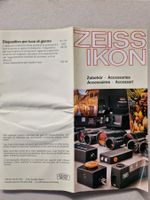 Faltblatt Zeiss Ikon Zubehör Perkeo Projektoren