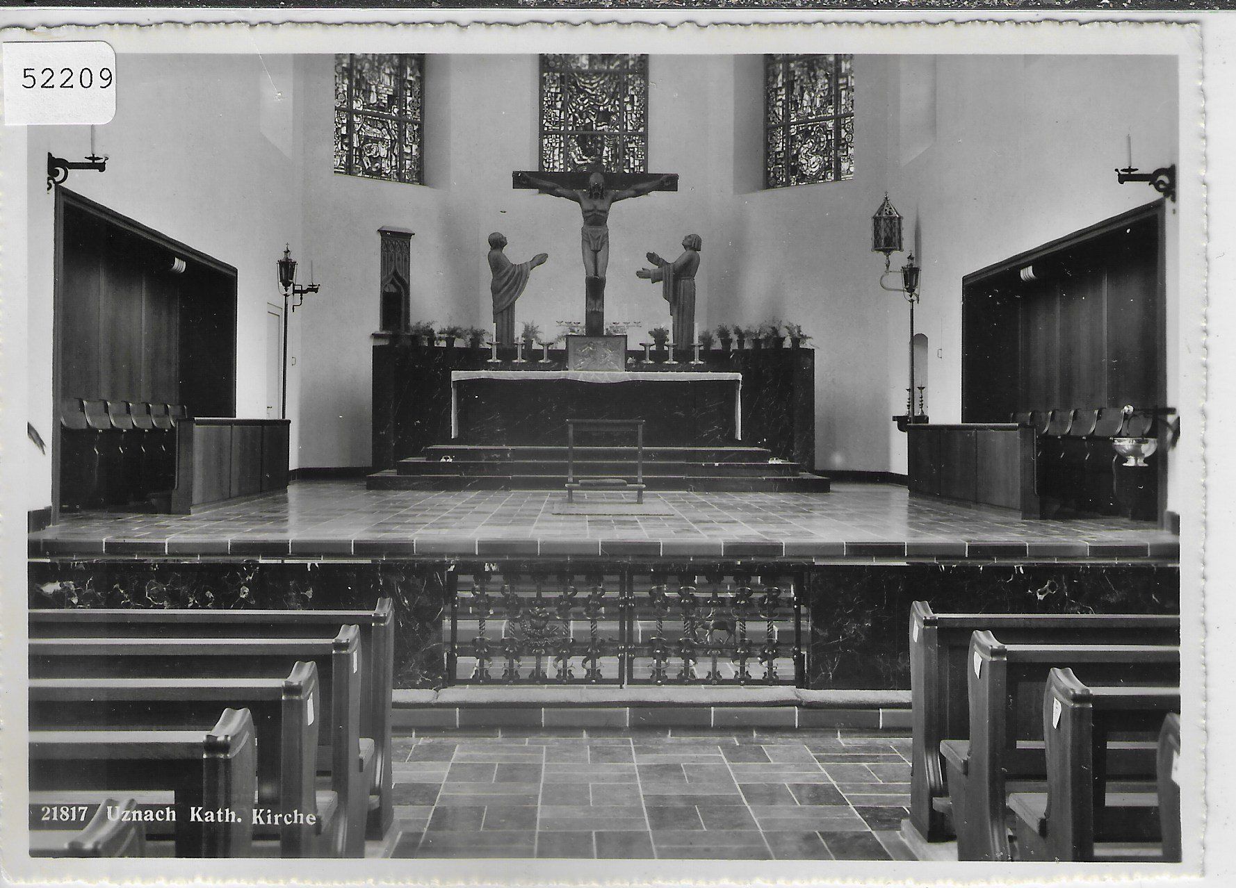 Ansichtskarten: Uznach - Kath. Kirche – Gebraucht aus Ettingen von Kartenplanet