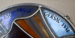 Glas Scheibe Hans Schilter 30 cm Durchmesser