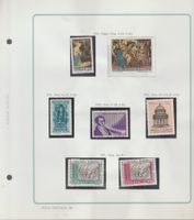 LOTTO 7 FRANCOBOLLI ITALIA NUOVI 1970-71 Natale Cellini p100