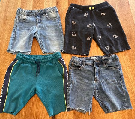 4 kurze Hosen Grösse 122/128, Sommer Set