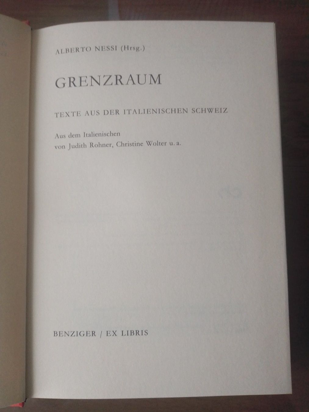 Libri: Grenzraum – Usato da Bassersdorf venduto da elm_f9sw 1