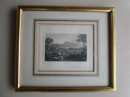 Stich - Aquatinta - Luzern vom Gütsch mit Rigi um 1800
