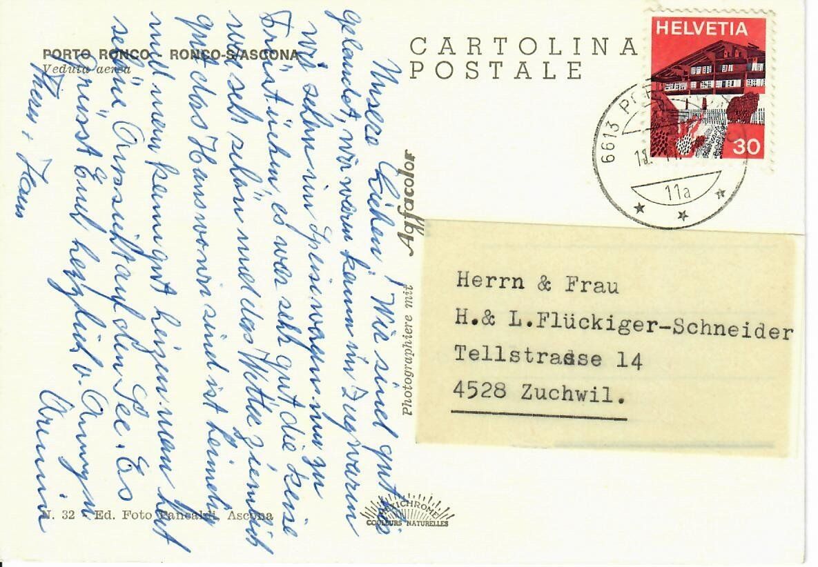 Cartoline postali: Porto Ronco – Usato da Hochdorf venduto da Ziegel-16 1