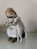 Meissen Figur "Kind mit Katze" Hentschelkinder Sonderanferti