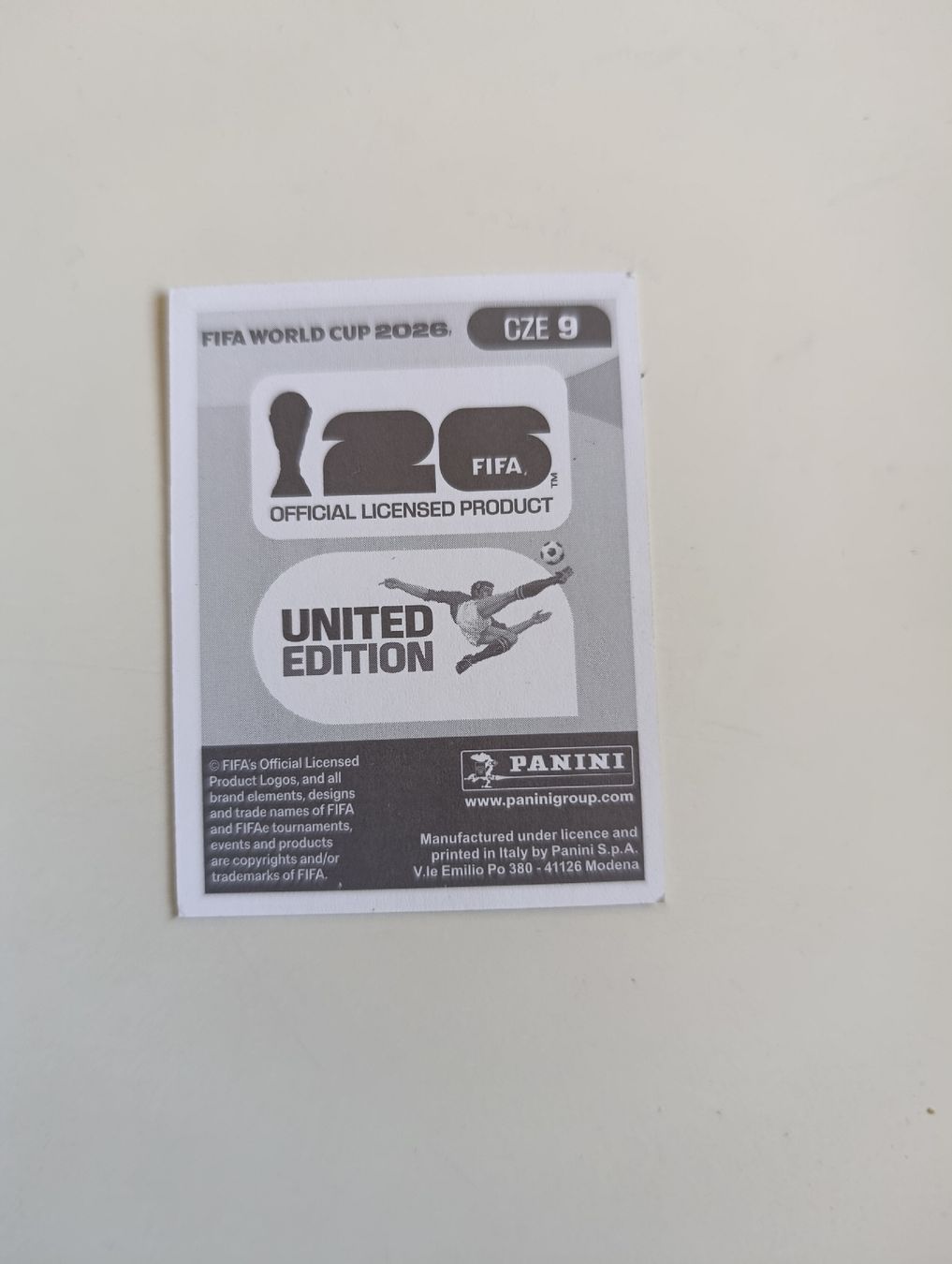 Panini Carte collezionabili: Panini World Cup 2026 CZE 9 – Nuovo (secondo la descrizione) da Lavey-Village venduto da pas_7xd2 1