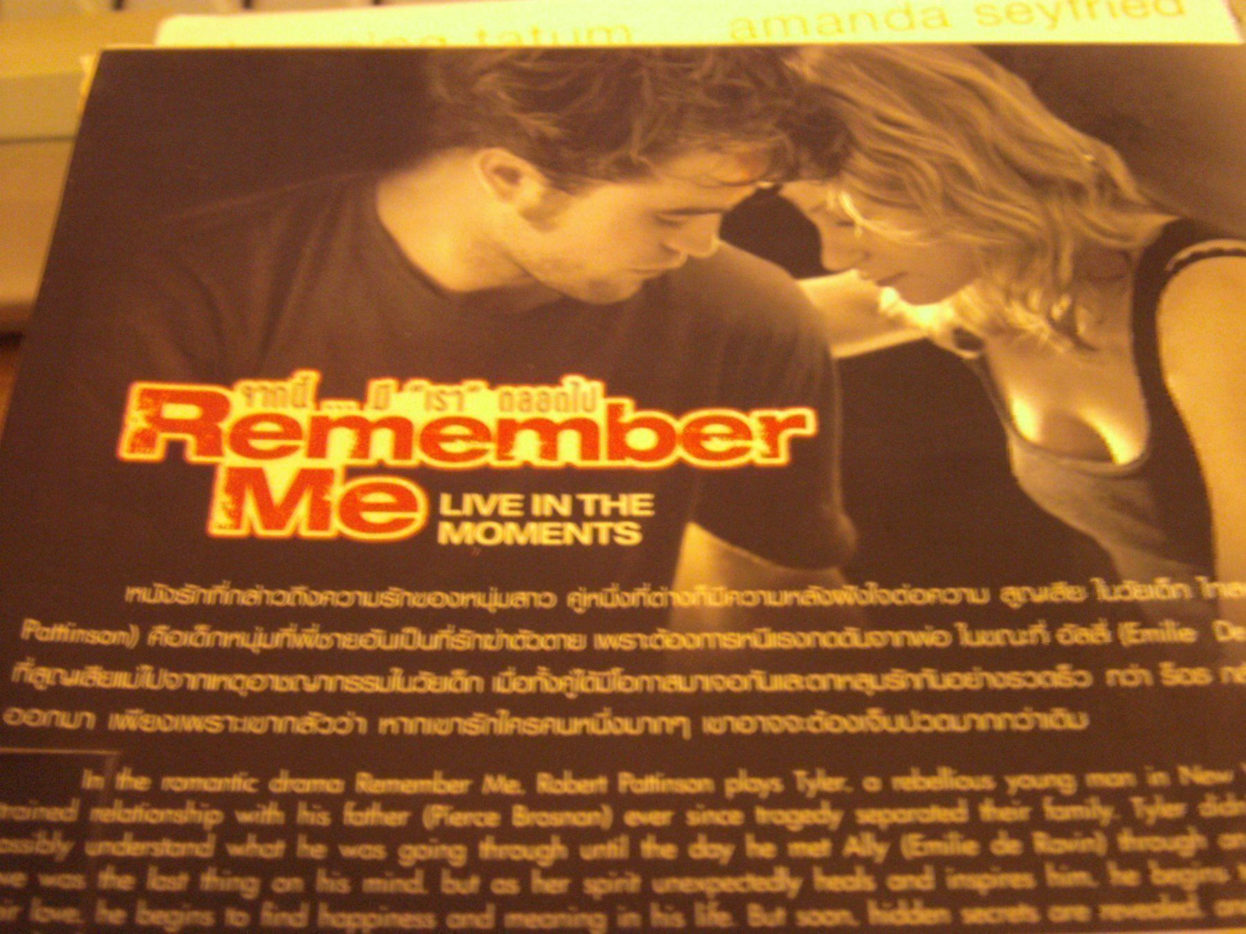 Tutti i DVDs: Remember Me in Englisch 5.1und Thai – Usato da Worben venduto da MaKo3252 2