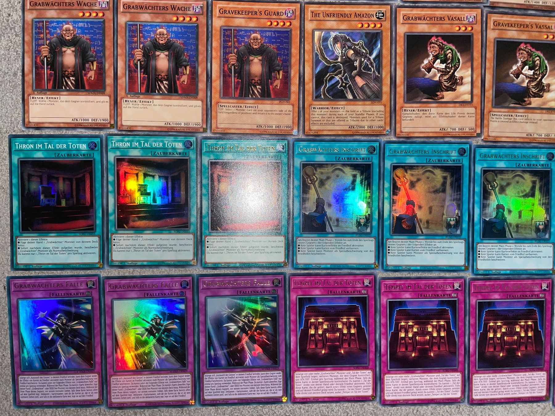 Yugioh Carte collezionabili: YuGiOh Grabwächter Deck | 60 Karten – Nuovo (secondo la descrizione) da Altstätten SG venduto da ChangeMaker 3