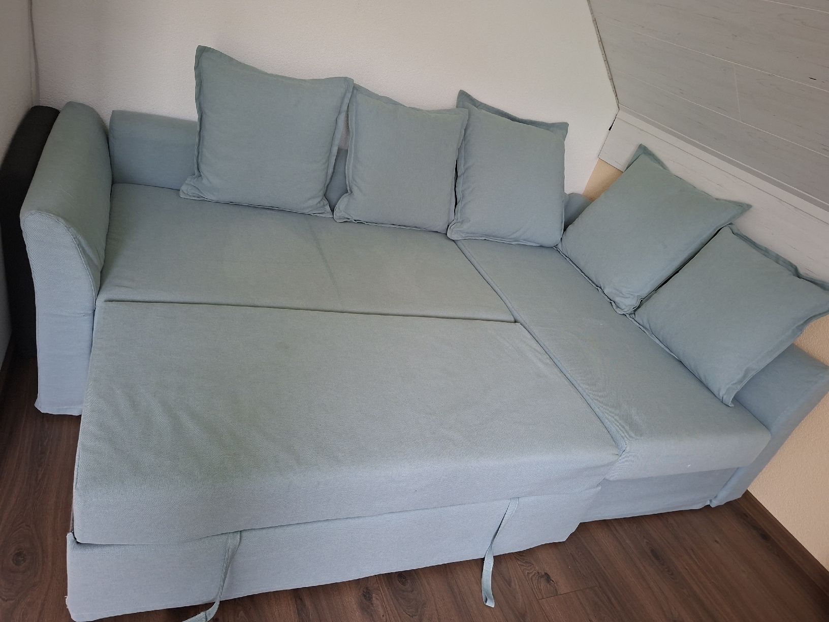 Ikea Sofas: Bettsofa, Sofa IKEA HOLMSUND, hellblau – D'occasion à Riken AG par Manu1013 2